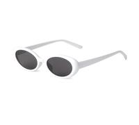 WNCKSQ Lunettes de soleil ovales sexy pour femmes, petites, tendance, style léopard, marron, rétro, colorées (C5)