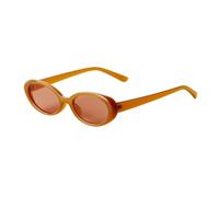 WNCKSQ Lunettes de soleil ovales sexy pour femmes, petites, tendance, style léopard, marron, rétro, colorées (C2)