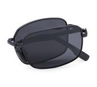 WNCKSQ Lunettes de Soleil Pliantes Hommes Femmes Mode Miroir Coloré Portable Pliable Cadre en Métal Lunettes de Protection Solaire Nuit, C1,1