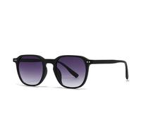 WNCKSQ Lunettes de soleil rétro polygonales décoratives pour hommes et femmes, style urbain, pour femmes (gris dégradé)