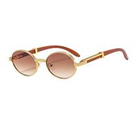 WNCKSQ Rétro Ovale Hommes Lunettes De Soleil Mode Clair Dégradé Verres Lunettes Femmes Cyclisme Lunettes De Soleil Nuances UV400, thé dégradé, 1