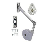 WNDUOKXH Charnière de support de couvercle en alliage zinc massif, bras droit, installation facile, amortissement silencieux, positionnement à 90 degrés, charnières pour coffre à jouets, charnière