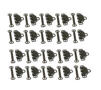 WNDUOKXH Crochets de Couture, Crochet de Pantalon Antirouille, Attaches à Boucle à œil pour la Réparation et la Fixation de Pantalons et de Jupes (Noir, 20 Ensembles)