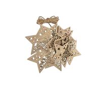 WNDUOKXH De joyeux bons moments vous attendent, des découpes inachevées, des ornements de Noël, un kit d'étiquettes en bois Noël, découpes en bois inachevées pour la peinture, ornements