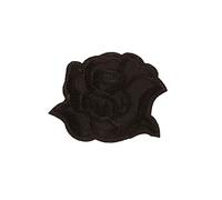 WNDUOKXH Écusson thermocollant vers le bas pour réparation de veste en duvet White Rose Patch pour draps de lit, Noir/M