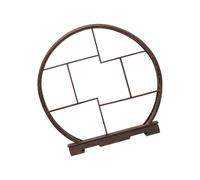 WNDUOKXH Étagère d'exposition Ronde Antique, décoration Artisanale mettant en Valeur des Objets de Collection Exquis, Accessoire pour la Photographie de Figurines, présentoir pour Objets Anciens,