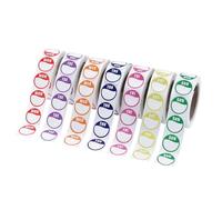 WNDUOKXH Étiquettes autocollantes repositionnables pour les jours de la semaine (code couleur). Chaque rouleau contient 500 étiquettes. Idéal pour une gestion facile des stocks en cuisine.