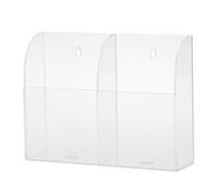 WNDUOKXH Étui de Rangement Mural Polyvalent pour télécommande, Facile à Installer. Boîte de Rangement résistante et Transparente, élégante et Disponible en Plusieurs Tailles (1, 2 et 3 Cases) pour