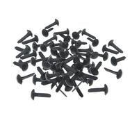 WNDUOKXH Fournitures décoratives pour l'art, l'artisanat, épingles fendues, mini-attaches parisiennes, paquet de 200 pièces, festival, Noël, mariage, fer circulaire noir, solide, projet fait main,