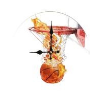 WNDUOKXH Horloge Murale de Basket-Ball, Horloge Murale,SX-5