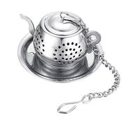 WNDUOKXH Infusez votre thé en vrac à la perfection grâce à cette passoire thé en acier inoxydable dotée d'un crochet pratique et d'un infuseur mailles fines.