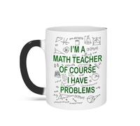WNDUOKXH Je suis un département de mathématiques en céramique, qui change de couleur en étant rempli céramique noire et blanche chaude et amusante, durable et durable