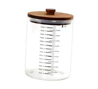 WNDUOKXH Kit de levain pour la Maison Comprenant Un Bocal en Verre Robuste et sûr avec Couvercle hermétique, Un Couvercle en Tissu et récipient réutilisable.