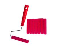 WNDUOKXH Kit de Rouleau à Peinture Facile à Nettoyer Comprenant Un Rouleau Haute densité et Un Pinceau en Mousse. Matériel de Peinture décoratif et Fonctionnel.