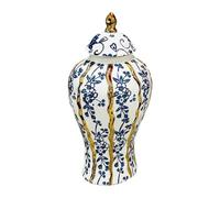 WNDUOKXH Pot en céramique Moderne, Vase Polyvalent, Pot à Gingembre en Porcelaine exquise avec Couvercle, récipient pour thé, café, Bonbons et épices, à Gingembre Porcelaine avec Couvercle,