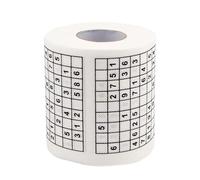 WNDUOKXH Rouleau de Papier Toilette imprimé Sudoku Su Durable, à Dissolution, pour Bois, Papier de Soie imprimé Durable, écologique
