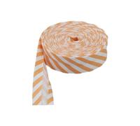 WNDUOKXH Ruban de Biais en Coton, Garniture Polyvalente pour Les projets de Couture, vêtements pour la décoration de la Maison, Ruban de Reliure à Biais Simple à la Mode, Rayures Oranges