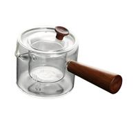 WNDUOKXH Théière fonctionnelle en verre transparent avec couvercle, idéale pour infuser les thés fleuris en vrac. Infuseur polyvalent pour une préparation facile. Couvercle verre transparent résistant