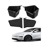Wnfmjqe Cache-Bagages pour Tesla pour Model Y pour Juniper 2025 Boîte e Rangement Latérale Gauche/Droite pour Coffre Tapis Protection TPE Floqué. Panel Luggage(Type 1)