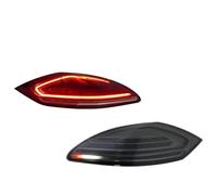 Wnfmjqe Feu Arrière LED Feux Arrière À LED Pour Panamera 2010 2011 2012 2013 Animation Démarrage Scintillement L'eau Qui Coule Ensemble Feux Arrière Voiture Plug And Play(Rouge)