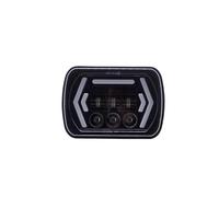 Wnfmjqe Feux Avant Pour Jeep Pour Cherokee XJ Phare | Ampoule De Phare Projecteur LED Étanche 55W 7x6 ''5x7", Accessoires D'éclairage Voiture Halo À Faisceau Hi-Lo