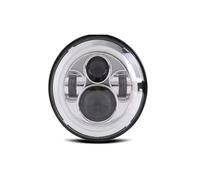 Wnfmjqe Feux Avant Pour VW Pour Coccinelle Phare | Classique Pour Santana PS10 2004 7 ''LED DRL Phare 45w 4x4 7 Pouces Rond Halo Phares 7" LED Phare Avec/pas Clignotant Ambre