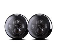 Wnfmjqe Feux Avant Pour VW Pour Coccinelle Phare | Classique Pour Santana PS10 2004 7 ''LED DRL Phare 45w 4x4 7 Pouces Rond Halo Phares 7" LED Phare Avec/pas Clignotant Ambre