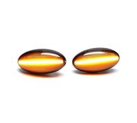 Wnfmjqe Indicateur Rétroviseur Latéral Lampe Lot 2 Clignotants Dynamiques À LED Pour Peugeot Pour 307 206 407 107 607 1007, Feux Position Latéraux Séquentiels(Super quality Black)