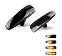 Wnfmjqe Indicateur Rétroviseur Latéral Lampe Lot De 2 Clignotants Dynamiques À LED Pour Mitsubishi Pour Lancer Evolution Evo X Pour Outlander Pour Sport RVR ASX Pour Mirage(2xDynamic Smoked)