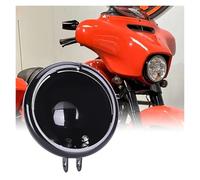 Wnfmjqe Phares Phare Moto Pour Dyna Pour Sportster Iron XL 883 5,75 Pouces 5 3/4 Pouces Boîtier Seau Support Garniture Phare Avant
