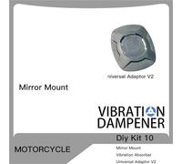 Wnfmjqe Support Téléphone GPS Support De Fourche pour Guidon De Moto Support Pro Support De Téléphone Amortisseur De Vibrations Adaptateurs Universels MAG Chargeur sans Fil(DIY Kit 10)