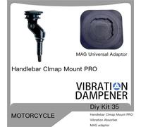 Wnfmjqe Support Téléphone GPS Support De Fourche pour Guidon De Moto Support Pro Support De Téléphone Amortisseur De Vibrations Adaptateurs Universels MAG Chargeur sans Fil(DIY kit 35)