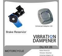 Wnfmjqe Support Téléphone GPS Support De Fourche pour Guidon De Moto Support Pro Support De Téléphone Amortisseur De Vibrations Adaptateurs Universels MAG Chargeur sans Fil(DIY kit 26)