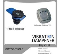 Wnfmjqe Support Téléphone GPS Support De Fourche pour Guidon De Moto Support Pro Support De Téléphone Amortisseur De Vibrations Adaptateurs Universels MAG Chargeur sans Fil(DIY Kit 5)