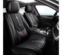 WNFVYP Housses de Siège en Cuir pour Mitsubishi Outlander 3. Gen 5seats/2013 2014 2015, Avant et Arrière Respirant Antidérapant Auto, Saisons Sieges Protection Accessoires, A/Black