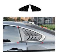WNGDD Couvercle de Persienne de Fenêtre Latérale Arrière de Voiture pour BMW 4 Series F36 2014-2020, Garniture de Ventilation Latérale de Persien,A Black
