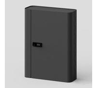 WNGJZZYC Boite à Clé, Boites à Clés de Voiture, Boite a Cle Code Mural pour Agence Immobilière et Coffre a Clef avec Porte Clés(Black,48x32x8cm/19x13x3in)