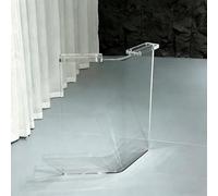 WNGJZZYC Lot de 1 Pieds de Table en Acrylique Transparent, Support Flottant en Forme de V, pour Bureau Flottant, Cuisine, Pieds de Table de Bar(Clear,60x70cm/24x27.5in)