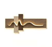 WNGJZZYC Peinture Murale 3D, Tableau Lumineux 3D, Décoration Murale LED de Grande Taille avec Alimentation Filaire pour Salon, Chambre, Bureau, Salle à Manger(Brown,150x70cm/59x28in)