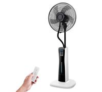 WNGJZZYC Ventilateur Portable Brumisateur, 3 Modes, Commande Tactile et Télécommande, 75W Brumisateur Eau Ventilateur, Minuterie 12H, Grand Réservoir D'eau de 2L, pour la Maison et le Bureau