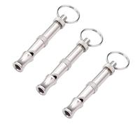 WNHNO Lot de 3 sifflets à ultrasons réglables pour chien, sifflet portable pour animal domestique, sifflet supersonique pour le dressage des animaux de compagnie, aide au dressage et au comportement