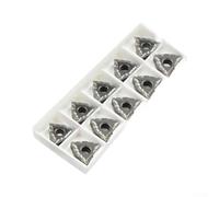 WNMG080404-MT Carbide Inserts 10pcs for Steel | 10pcs pack, WNMG080404-MT model, optimized for steel turning, CVD/PVD coating, long tool life