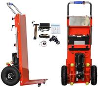 WNRLL Chariot Monte-Escalier électrique Diable Pliable Montant Et Descendant Escaliers avec Charge 400kg Chariot économie De Travail avec Moteur sans Balai Silencieux 1200W,02