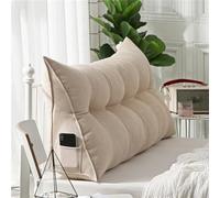 WNRLL Coussin De Lecture Triangulaire Support Lombaire Oreiller Dossier De Lit Oreiller De Lecture Coussin Dossier Canapé Coussin pour Le Dos,18,200x50x20cm/79x20x8in