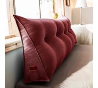 WNRLL Coussin De Lecture Triangulaire Support Lombaire Oreiller Dossier De Lit Oreiller De Lecture Coussin Dossier Canapé Coussin pour Le Dos,28,120x50x20cm/47x20x8in