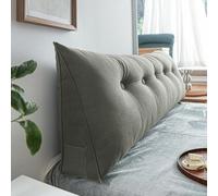 WNRLL Coussin De Lecture Triangulaire Support Lombaire Oreiller Dossier De Lit Oreiller De Lecture Coussin Dossier Canapé Coussin pour Le Dos,13,80x50x20cm/30x20x8in