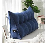 WNRLL Coussin De Lecture Triangulaire Support Lombaire Oreiller Dossier De Lit Oreiller De Lecture Coussin Dossier Canapé Coussin pour Le Dos,23,60x50x20cm/24x20x8in