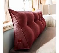 WNRLL Coussin De Lecture Triangulaire Support Lombaire Oreiller Dossier De Lit Oreiller De Lecture Coussin Dossier Canapé Coussin pour Le Dos,28,180x50x20cm/71x20x8in