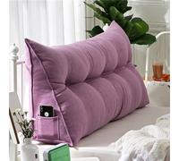 WNRLL Coussin De Lecture Triangulaire Support Lombaire Oreiller Dossier De Lit Oreiller De Lecture Coussin Dossier Canapé Coussin pour Le Dos,24,100x50x20cm/39x20x8in