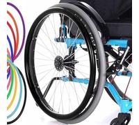 WNUHYYL 1 Paire de Housses de Jante Poussoir for Fauteuil Roulant Housses en Silicone pour Main Courante De Fauteuil Roulant 24/22/20" Housses pour PoignéEs De Roue ArrièRe,006,20in